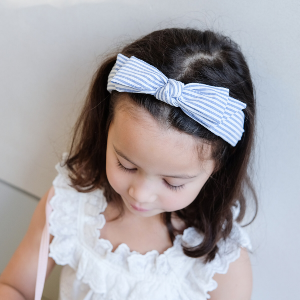 Mimi & Lula - Hårbøjle - Seaside Stripe Bow Amalfi