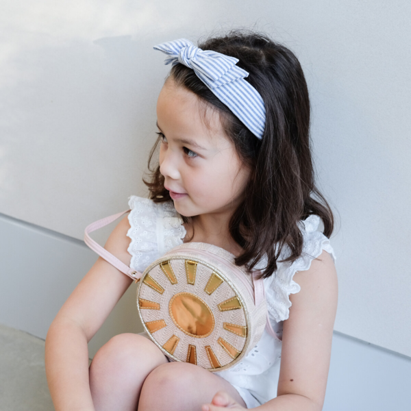 Mimi & Lula - Hårbøjle - Seaside Stripe Bow Amalfi