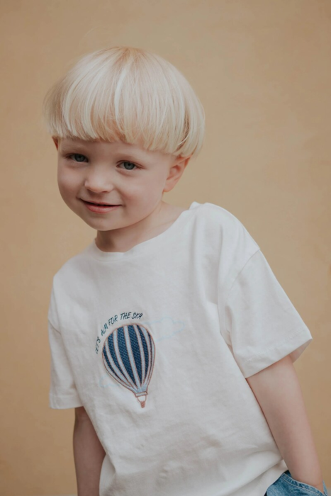 SOMMER BALLOON T-SHIRT - CLOUD DANCER