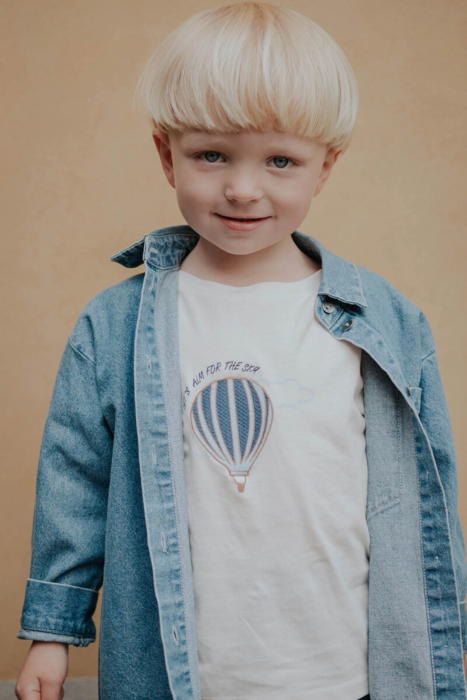 SOMMER BALLOON T-SHIRT - CLOUD DANCER
