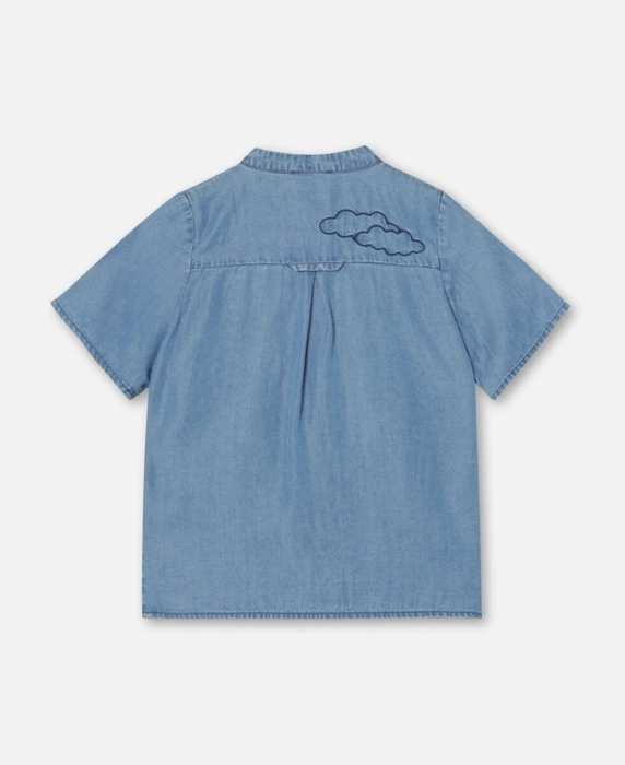 BALOU SS SHIRT - LIGHT DENIM BLUE