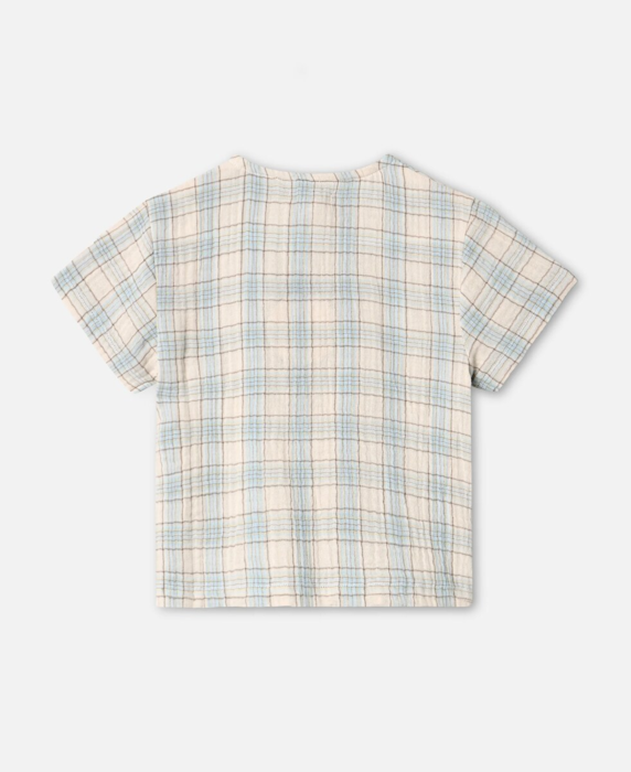 CHA CHA SS SHIRT - SANDSHELL CHECK