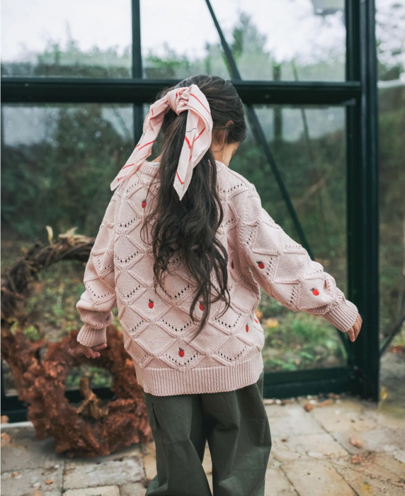 KOTA SCARF - PEACH WHIP AOP