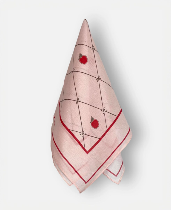 KOTA SCARF - PEACH WHIP AOP