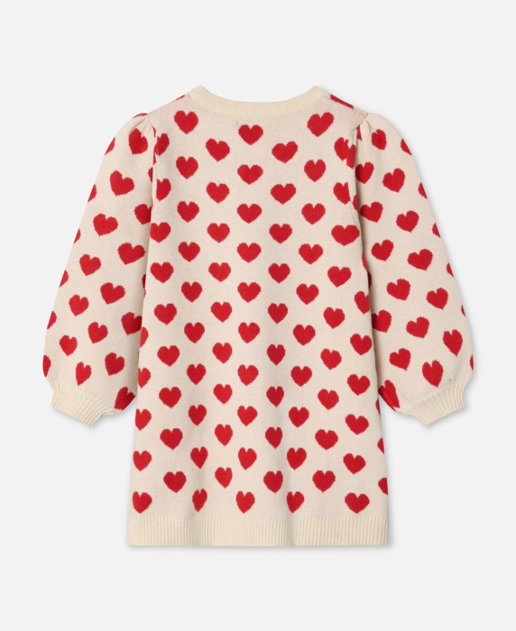 ALON HEART DRESS - POMPEIAN RED/ SANDSHELL