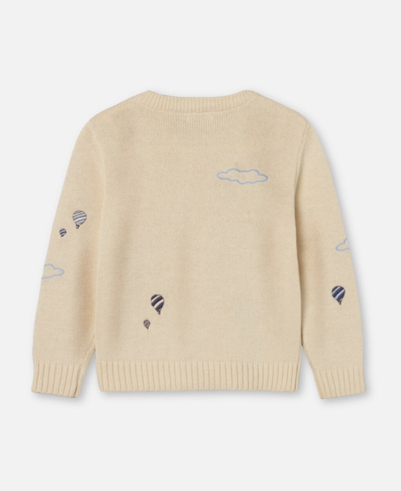 MAGIC BALLOON CARDIGAN - SANDSHELL