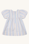 Dress HCKally Linen Vintage - Winter sky
