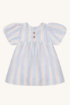 Dress HCKally Linen Vintage - Winter sky