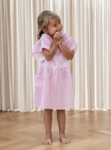 CIAO STRIPE DRESS - CLOUD DANCER PINK STRIPE