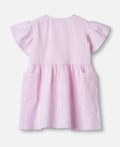 CIAO STRIPE DRESS - CLOUD DANCER PINK STRIPE
