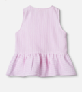 CIAO STRIPE TOP - CLOUD DANCER PINK STRIPE
