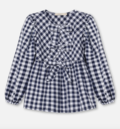 ZORRO LS BLOUSE - INSIGNIA SANDSHELL CHECK