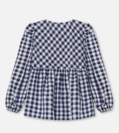 ZORRO LS BLOUSE - INSIGNIA SANDSHELL CHECK