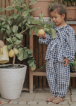 ZORRO LS BLOUSE - INSIGNIA SANDSHELL CHECK