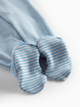 Renas, Modal Fine Rib, body, New Born - blue stripe