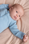 Rena, Modal Fine Rib, body, New Born - Blue stripe
