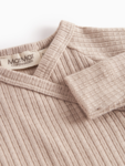 Rulo, Pointelle Rib, body, New Born - Soft beige