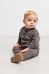 Taki, knitwear cardigan, Baby - Dusty brown mel