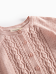 Totti, knitwear cardigan, Baby - Faded rose