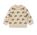 Belou Lemon Striksweater i Merinould – Blød & Varm