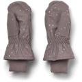 Winter Mittens Stormy - purple stone stars