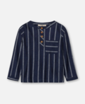 VIRA LS SHIRT - INSIGNIA BLUE / SANDSHELL