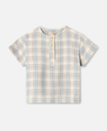 CHA CHA SS SHIRT - SANDSHELL CHECK