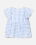 PARI SL TOP - DREAM BLUE CHECK