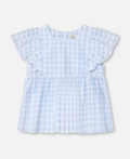 PARI SL TOP - DREAM BLUE CHECK
