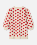 ALON HEART DRESS - POMPEIAN RED/ SANDSHELL
