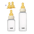 Baby BPA-fri PP Sutteflaske Grow and Flow Sæt 150 ml/270 ml Latex – Ivory