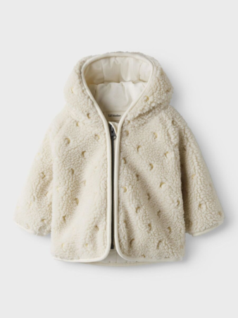 BRODERET TEDDY-JAKKE - turtledove