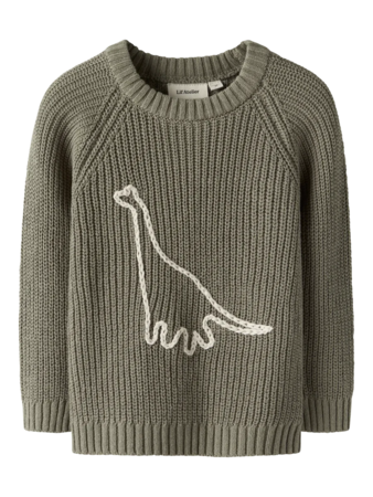 NBMEMLEN EMB LS KNIT LIL