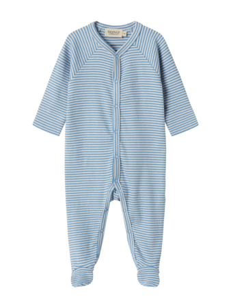 Renas, Modal Fine Rib, body, New Born - blue stripe