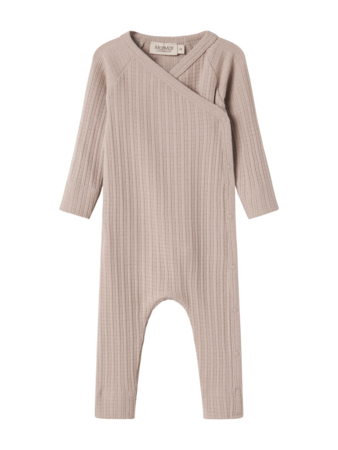 Rulo, Pointelle Rib, body, New Born - Soft beige