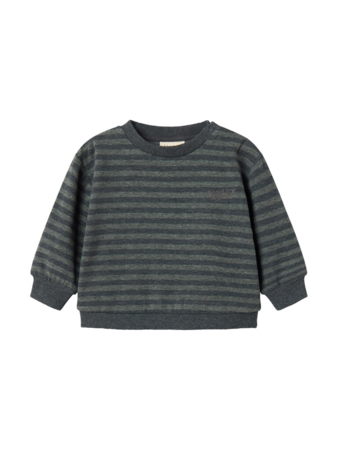 Tammas B, sweatshirt, Baby - Forest stripe mel