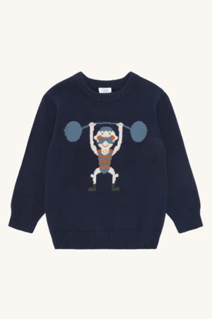 HCPelle Knit Strong Man navy