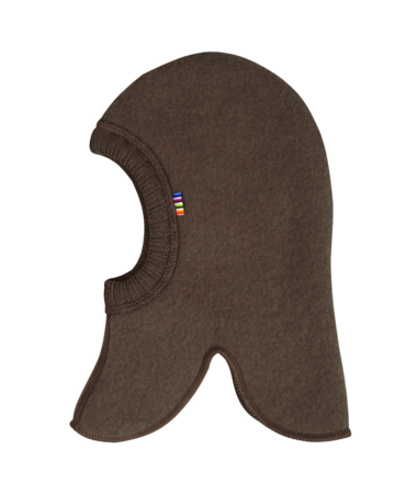 BALACLAVA Mrk. brun - BLØD MERINO ULD