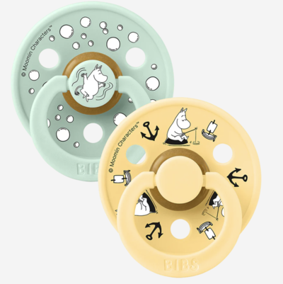 BIBS x Moomin Colour 2 pack Sailing - Nordic Mint mix size 2