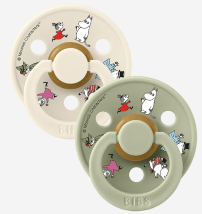 BIBS x Moomin Colour 2 pack Friends - Ivory mix size 2 BIBS x Moomin Colour 2 pack Friends - Ivory mix size 2