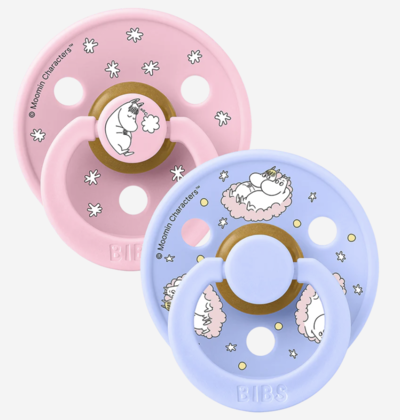 BIBS x Moomin Colour 2 pack Dreaming - Baby Pink mix size 2 BIBS x Moomin Colour 2 pack Dreaming - Baby Pink mix size 2