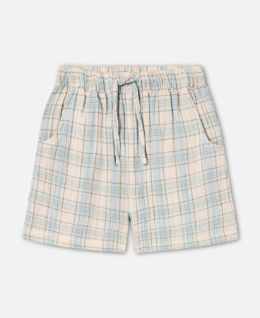 CHA CHA SHORTS - SANDSHELL CHECK
