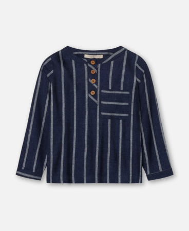 VIRA LS SHIRT - INSIGNIA BLUE / SANDSHELL