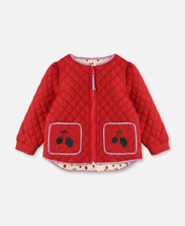 KOTA BERRY JACKET - POMPEIAN RED AOP